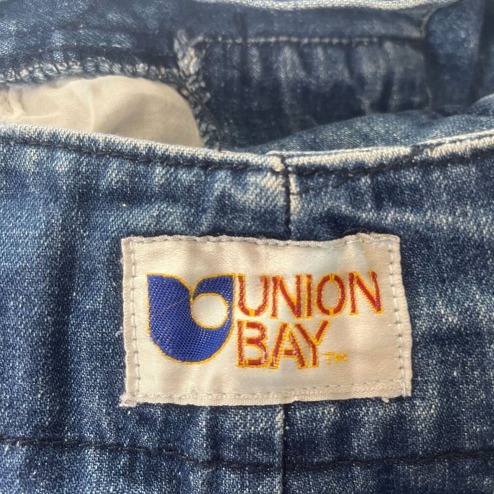 Vintage Y2K Union Bay Juniors Sz 9 100% Cotton Jeans Tapered High Waist - Picture 2 of 5